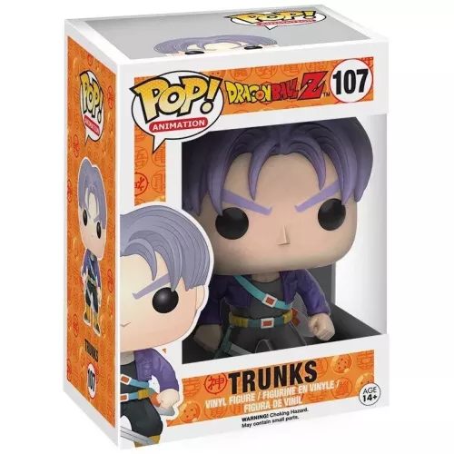 Funko Pop! Trunks #107 Dragon Ball Z Animation Vinyl Figure Box