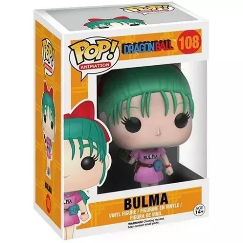 Funko Pop! Bulma #108 Dragon Ball Animation Vinyl Figure Box