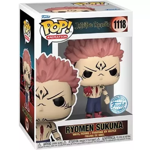 Funko Pop! Ryomen Sukuna #1118 with Heart Jujutsu Kaisen Box