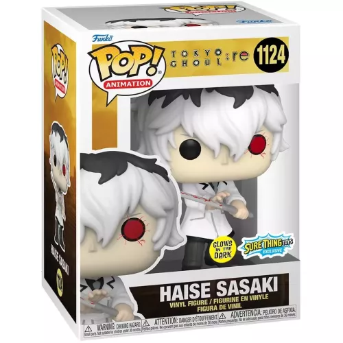 Funko Pop! Haise Sasaki #1124 Glows in the Dark Tokyo Ghoul: re Box