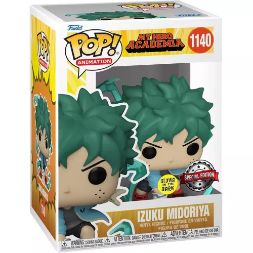 Funko Pop! Izuku Midoriya #1140 Glows in the Dark My Hero Academia Box
