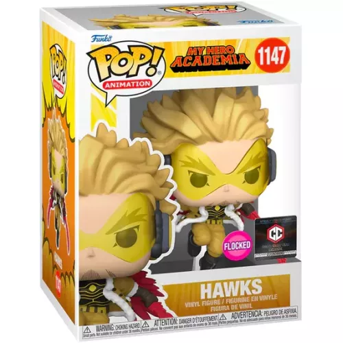 Funko Pop! Hawks #1147 Flocked My Hero Academia Animation Box