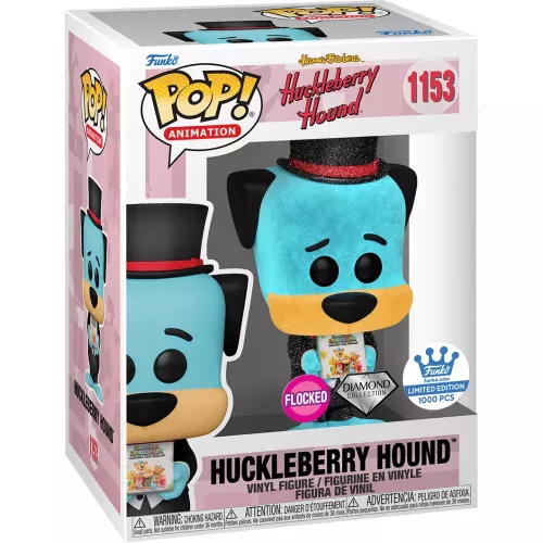 Funko Pop! Huckleberry Hound #1153 with Hanna Barbera Book Flocked Box