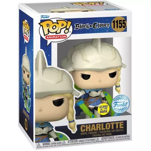 Funko Pop! Charlotte #1155 Glows in the Dark Black Clover Box