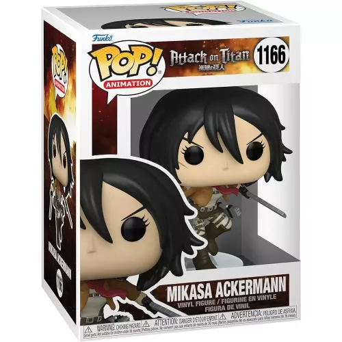 Funko Pop! Mikasa Ackermann #1166 with Swords Attack on Titan Box