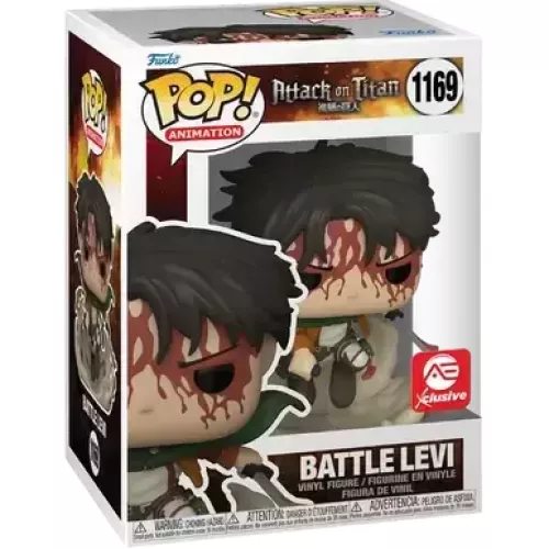 Funko Pop! Battle Levi #1169 Attack on Titan Animation Box