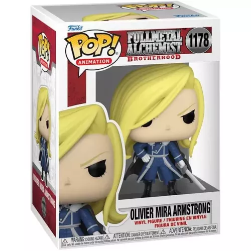 Funko Pop! Olivier Mira Armstrong #1178 Fullmetal Alchemist Brotherhood Box