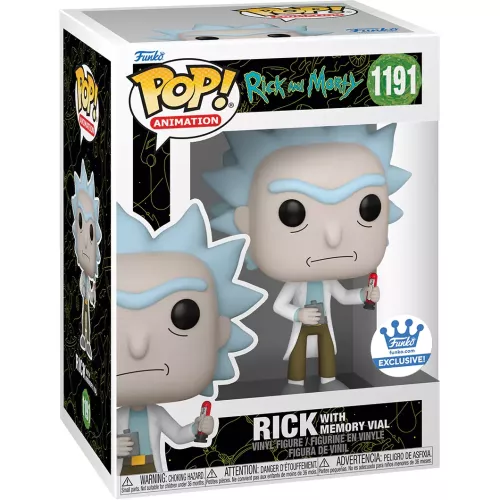 Funko Pop! Rick with Memory Vial #1191 Rick and Morty Box
