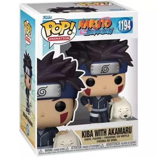 Funko Pop! Kiba with Akamaru #1194 Naruto Shippuden Box
