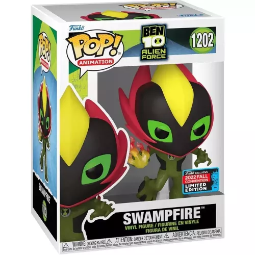 Funko Pop! Swampfire #1202 Ben 10 Alien Force Animation Box