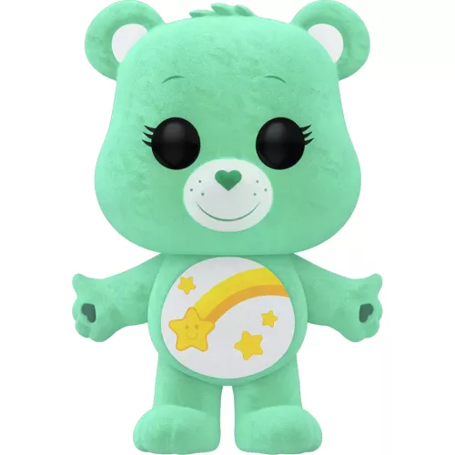 Funko Pop! Wish Bear #1207 Chase Flocked Care Bears 40th Anniversary