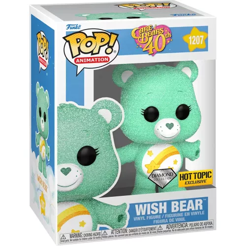 Funko Pop! Wish Bear #1207 Diamond Collection Care Bears 40th Anniversary Box
