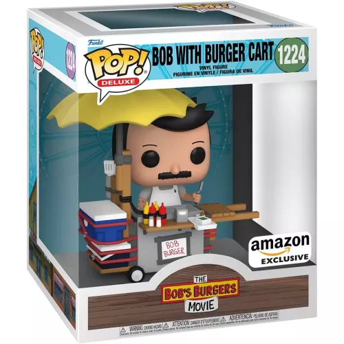 Funko Pop! Bob with Burger Cart #1224 The Bob's Burgers Movie Box