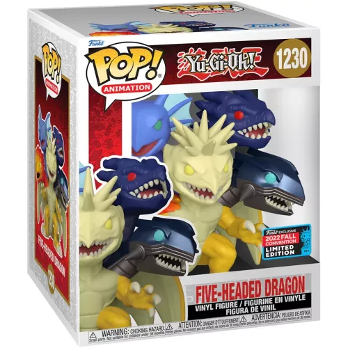Funko Pop! Five-Headed Dragon #1230 6 Inch Yu-Gi-Oh! Box
