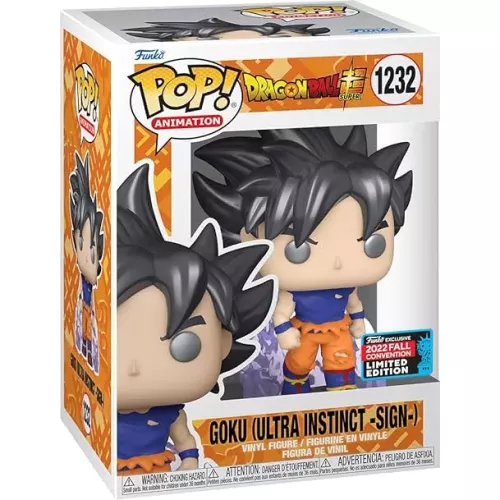 Funko Pop! Goku (Ultra Instinct -Sign-) #1232 Dragon Ball Super Box