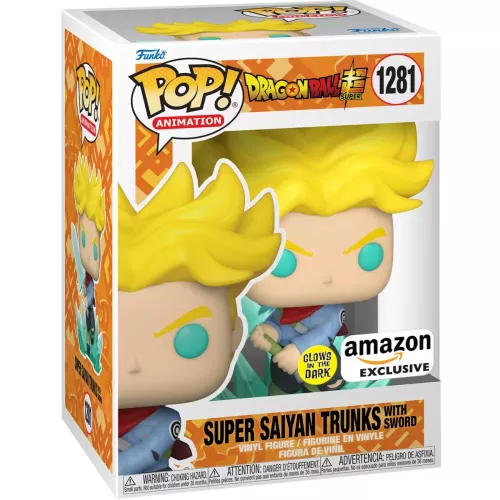 Funko Pop! Super Saiyan Trunks with Sword #1281 Glows in the Dark Box