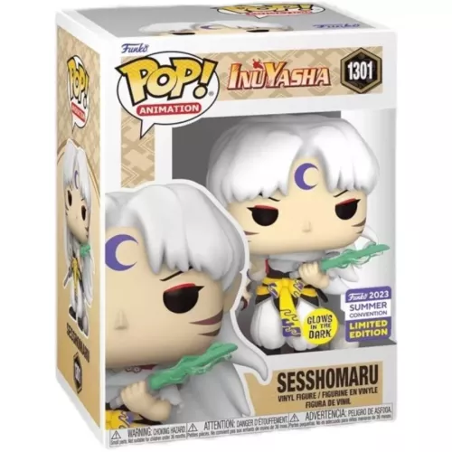 Funko Pop! Sesshomaru with Bakusaiga #1301 Glows in the Dark Box