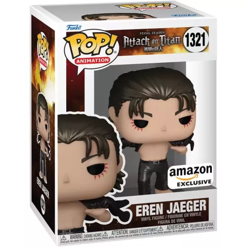 Funko Pop! Eren Jaeger #1321 Metallic Attack on Titan Final Season Box