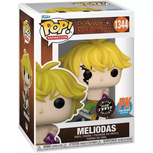 Funko Pop! Meliodas #1344 Demon Chase Glows in the Dark Box