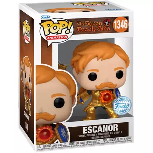 Funko Pop! Escanor #1346 Metallic The Seven Deadly Sins Box