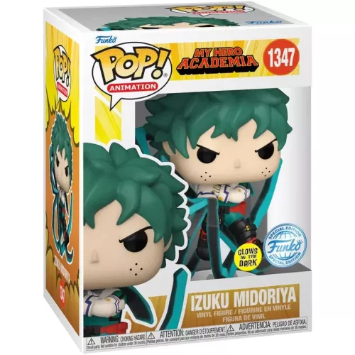 Funko Pop! Izuku Midoriya #1347 Glows in the Dark My Hero Academia Box