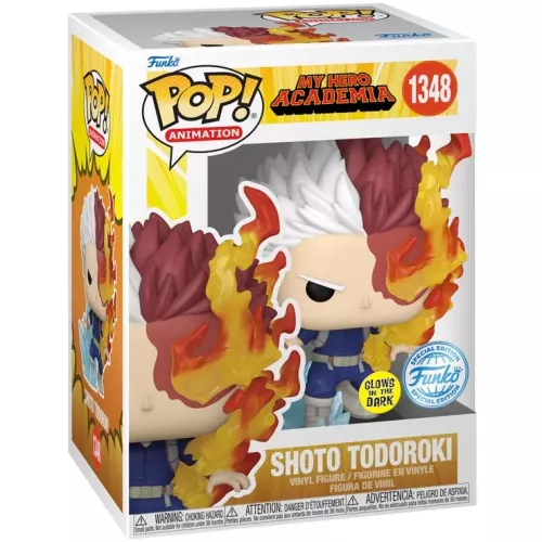 Funko Pop! Shoto Todoroki #1348 Glows in the Dark My Hero Academia Box