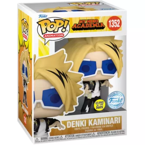 Funko Pop! Denki Kaminari #1352 Glows in the Dark My Hero Academia Box