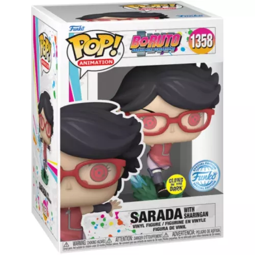 Funko Pop! Sarada with Sharingan #1358 Glows in the Dark Box