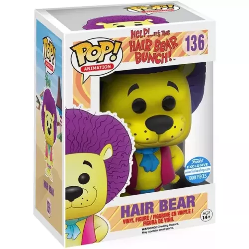 Funko Pop! Hair Bear #136 Yellow Help!... It's the Hair Bear Bunch! Box