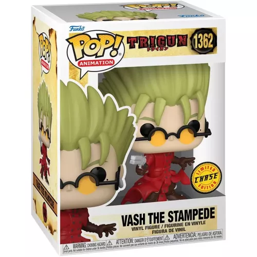 Funko Pop! Vash the Stampede #1362 with Glasses Chase Box