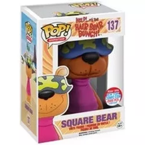 Funko Pop! Square Bear #137 Limited Edition Help!... It's the Hair Bear Bunch! Box