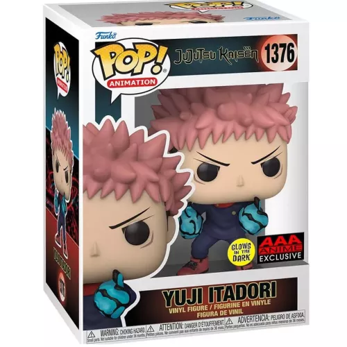 Funko Pop! Yuji Itadori #1376 Glows in the Dark Jujutsu Kaisen Box