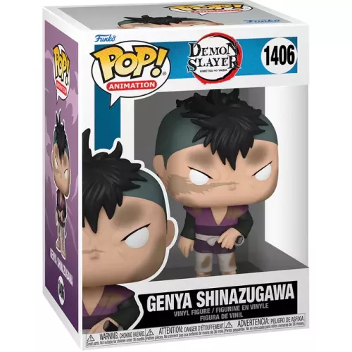 Funko Pop! Genya Shinazugawa #1406 Demon Slayer Kimetsu no Yaiba Box