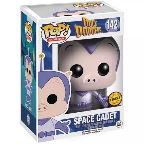 Funko Pop! Space Cadet #142 Chase Metallic Duck Dodgers Box