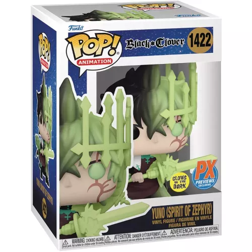 Funko Pop! Yuno (Spirit of Zephyr) #1422 Glows in the Dark Box