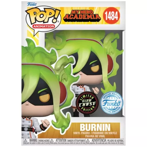 Funko Pop! Burnin #1484 Chase Glows in the Dark My Hero Academia Box