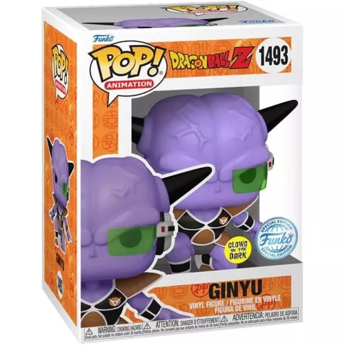 Funko Pop! Ginyu #1493 Glows in the Dark Dragon Ball Z Box