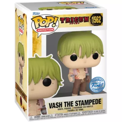 Funko Pop! Vash the Stampede #1562 Shirtless Trigun Box