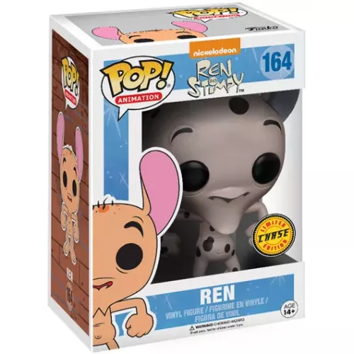 Funko Pop! Ren #164 Firehouse Dog Chase Ren and Stimpy Box