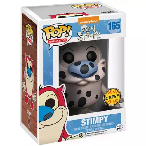 Funko Pop! Stimpy #165 Firehouse Dog Chase Ren and Stimpy Box