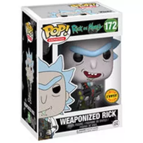 Funko Pop! Weaponized Rick #172 Open Mouth Chase Rick and Morty Box