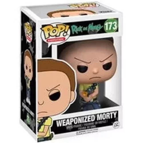 Funko Pop! Weaponized Morty #173 Rick and Morty Animation Box