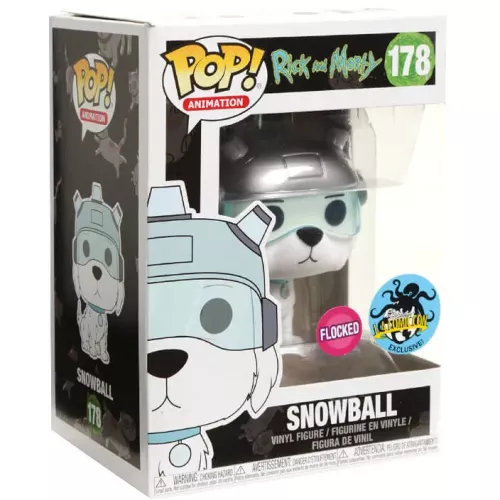 Funko Pop! Snowball #178 Flocked Rick and Morty Animation Box
