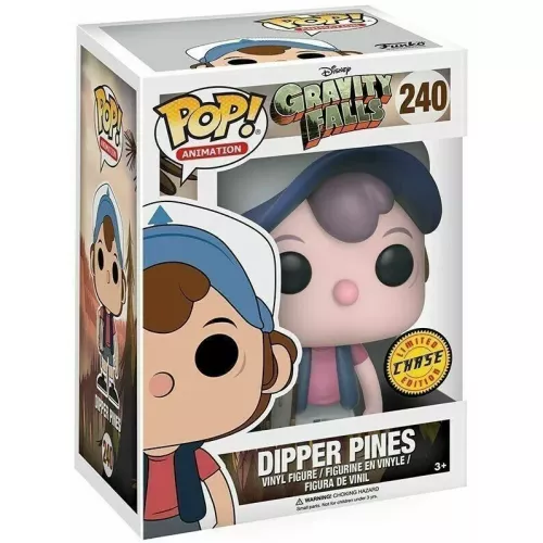 Funko Pop! Dipper Pines #240 Ghost Chase Disney Gravity Falls Box