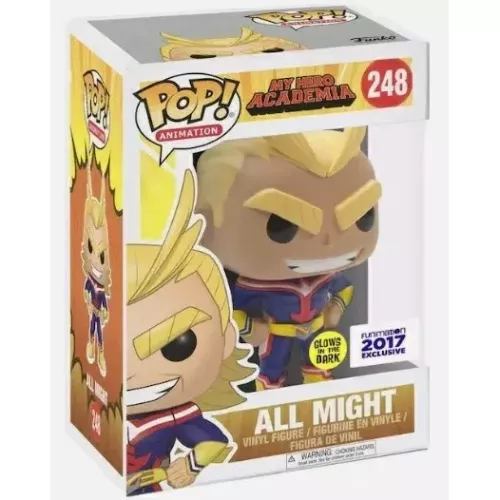 Funko Pop! All Might #248 Glows in the Dark My Hero Academia Box