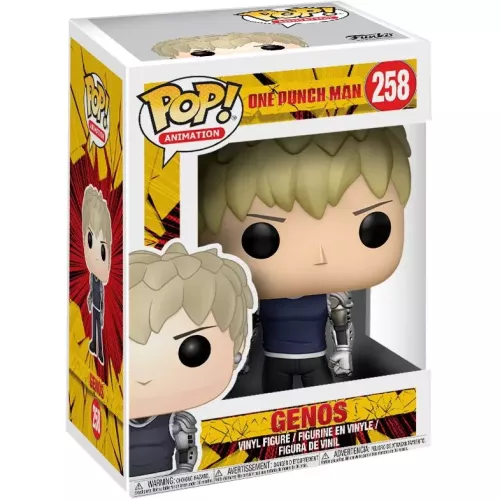 Funko Pop! Genos #258 One Punch Man Animation Vinyl Figure Box