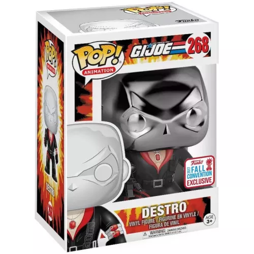 Funko Pop! Destro #268 G.I. Joe Animation Vinyl Figure Box