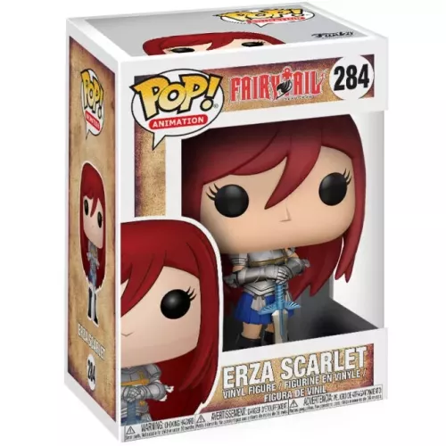 Funko Pop! Erza Scarlet #284 Fairy Tail Animation Vinyl Figure Box