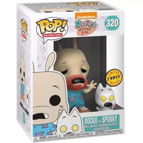 Funko Pop! Rocko with Spunky #320 Sick Chase Nickelodeon Rocko's Modern Life Box