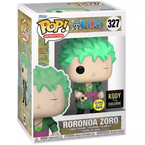 Funko Pop! Roronoa Zoro #327 Glows in the Dark Shonen Jump One Piece Box